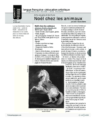 Arts visuels et écriture (4) / Noël chez les animaux (Cycle 2)