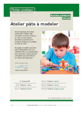 Atelier pâte à modeler