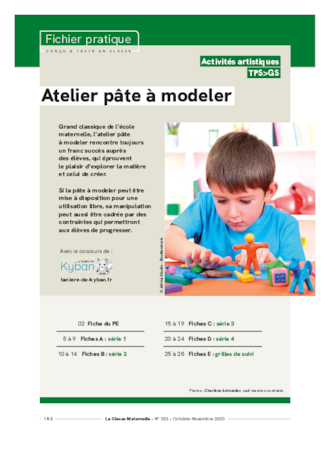 Atelier pâte à modeler