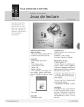 Ateliers autonomes (15) / Jeux de lecture (1)