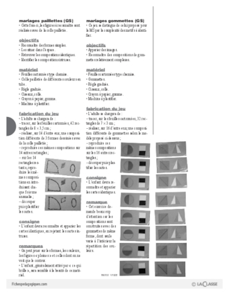 Ateliers autonomes (6) / Appariements (1)