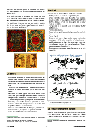 Ateliers calligraphiques