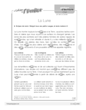 Ateliers de lecture / La Lune