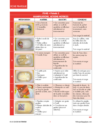 Ateliers De Manipulation Autonomes Periode 3 Fichespedagogiques Com
