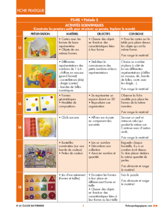 Ateliers de manipulation autonomes - Période 3