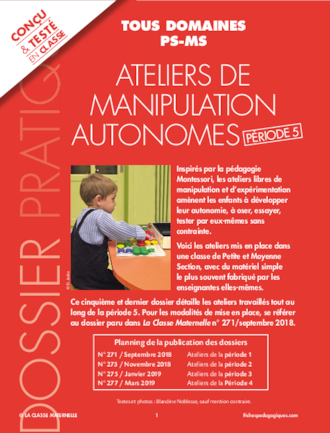 Ateliers de manipulation autonomes - Période 5