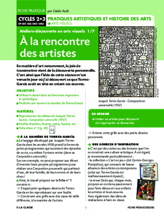 Ateliers découverte en arts visuels