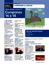 Ateliers langage : le loup (7) / Comptines 16 à 18