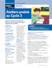 Ateliers poésie au cycle 3