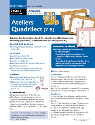 Ateliers Quadrilect GS