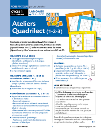 Ateliers Quadrilect