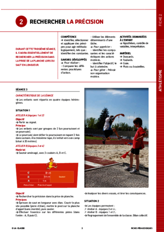 Athlétisme à l'école