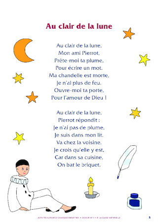 Au claire de la lune