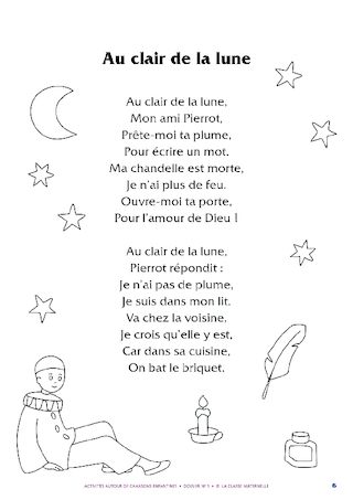 Au claire de la lune