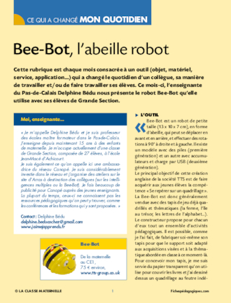 Bee-Bot, l'abeille robot