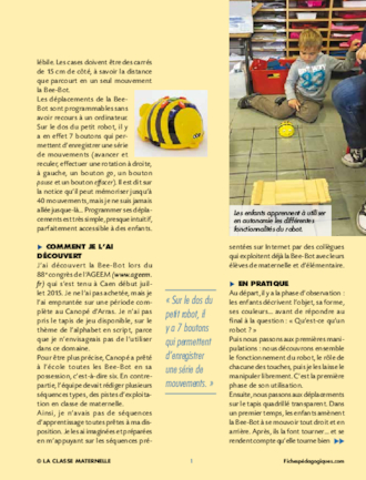 Bee-Bot, l'abeille robot