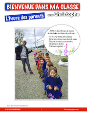 Bienvenue dans ma classe avec Christophe : l'heure des parents