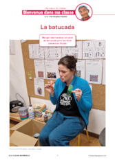 Bienvenue dans ma classe : la batucada