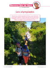 Bienvenue dans ma classe :  les olympiades