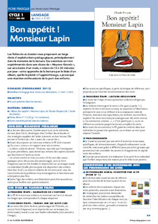 Bon appétit ! Monsieur Lapin