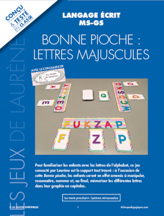 Bonne Pioche : lettres majuscules