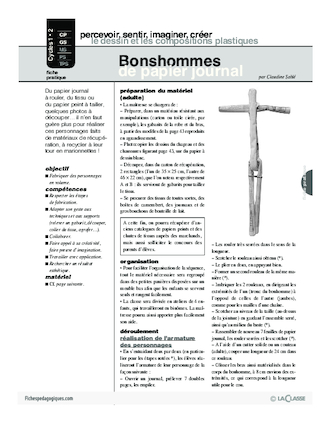 Bonshommes de papier