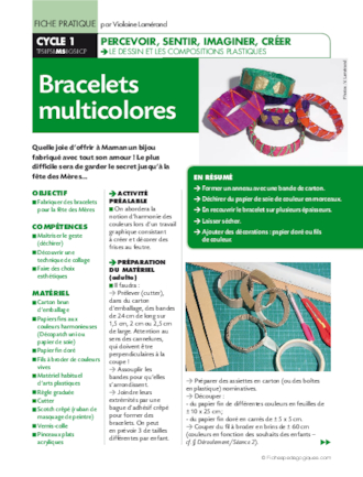 Bracelets multicolores