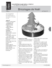 Bricolages de Noël (Cycle 1)