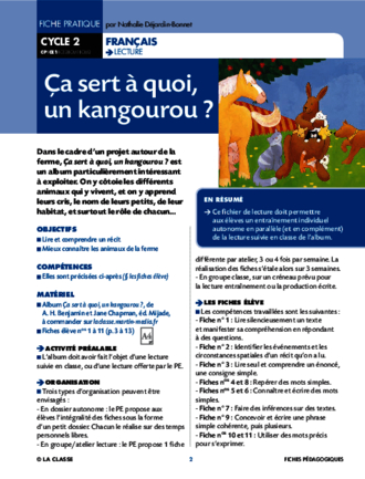 Ça sert à quoi un kangourou ?