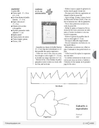 Cadeaux de fête des mères (Cycle 2)