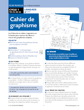 Cahier de graphisme