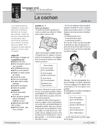 Cajolicomptines (1) / Le cochon