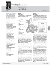 Cajolicomptines (14) / Le boa