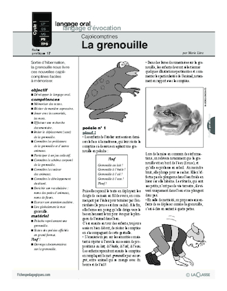 Cajolicomptines (17) / La grenouille