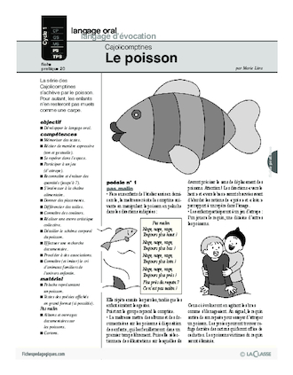 Cajolicomptines (20) / Le poisson