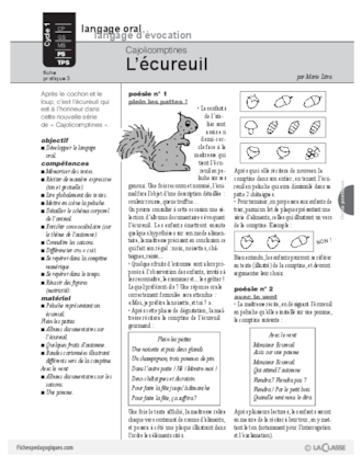 Cajolicomptines (3) / L'écureuil