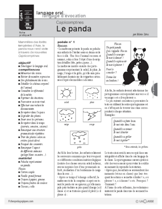 Cajolicomptines (8) / Le panda