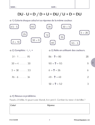 Calcul mental CE1 CE2