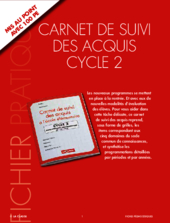 Carnet de suivi des acquis cycle 2