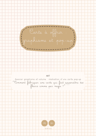 Carte à offrir : graphisme et pop-up