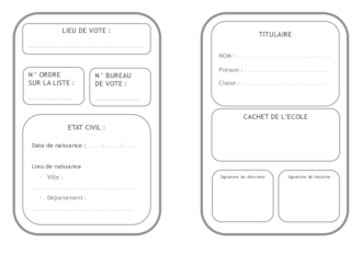 Carte d'électeur