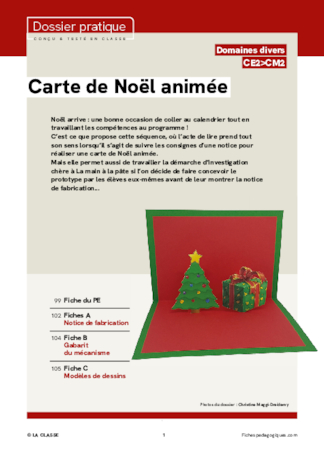 Carte de Noël animée