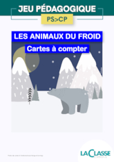 Cartes à compter - Animaux du froid