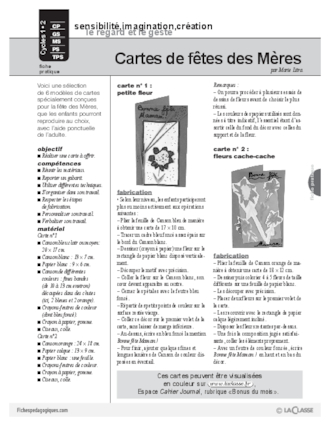 Cartes de fête des Mères (2)