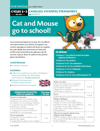 Cat and Mouse go to school!