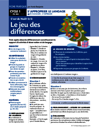 C'est de Noël (2) / Le jeu des différences