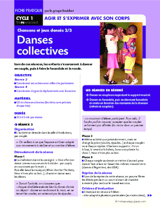 Chansons et jeux dansés (2). Danses collectives