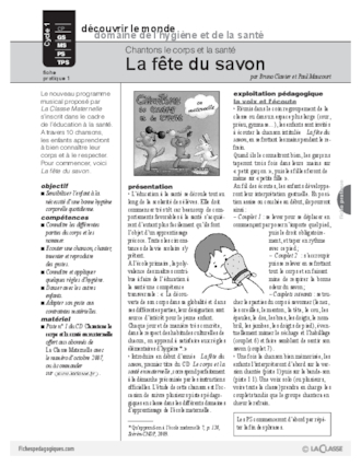 Chantons le corps et la santé (1)