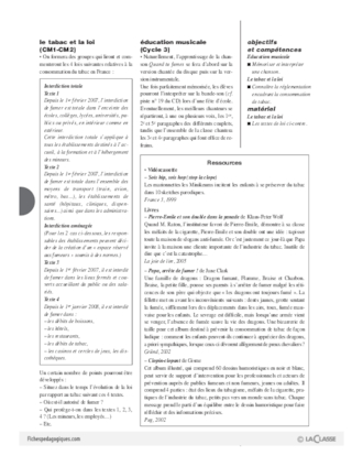 Chantons le corps et la santé (9) / Quand tu fumes