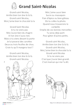 Chants de Saint-Nicolas illustré